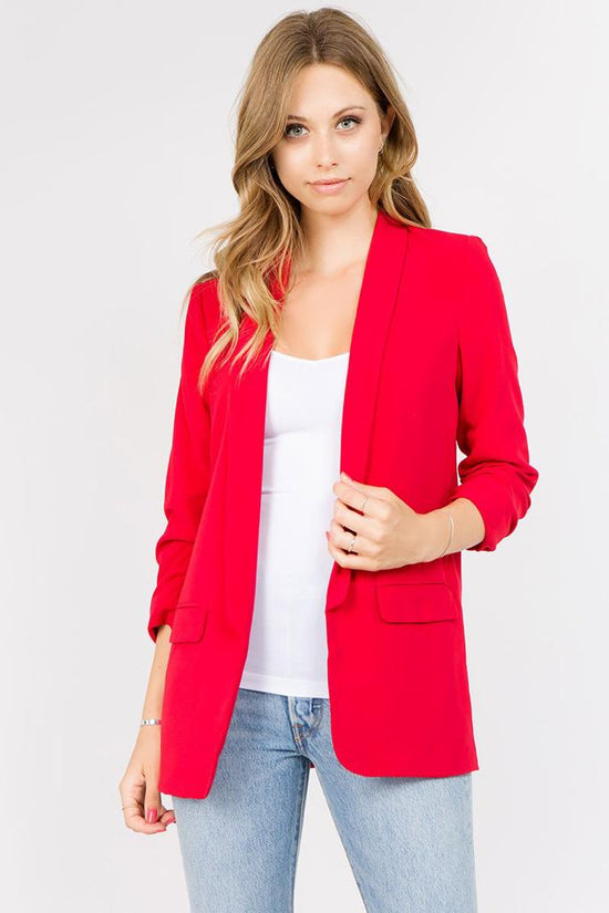 SLEEVE DETAIL BLAZER