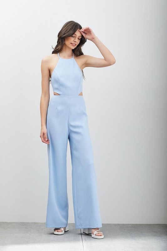 JUMPSUIT WITH OPENINGS AT THE WAIST