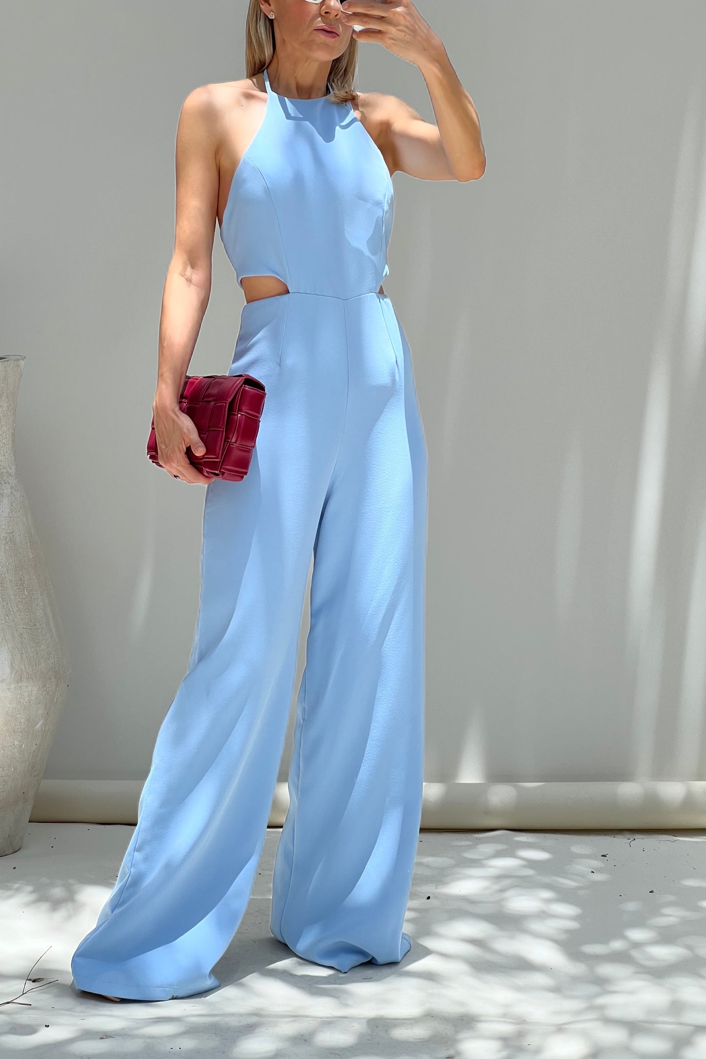JUMPSUIT WITH OPENINGS AT THE WAIST